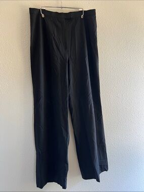 Lafayette 148 New York Black Wide-Leg Trousers size 10